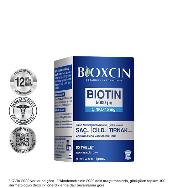 bioxcin biotin saç için biyotin tablet