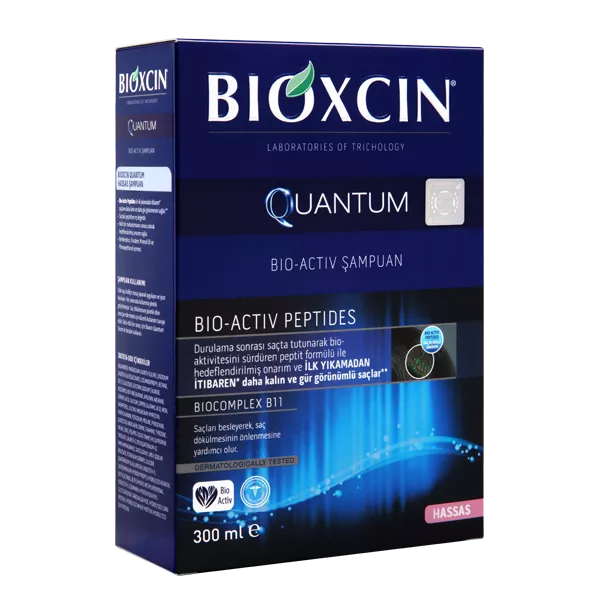 bioxcin quantum hassas saçlar için saç dökülmesi şampuanı