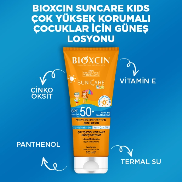 bioxcin çocuklar için güneş kremi içerik 2