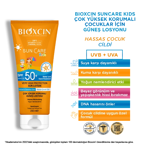 bioxcin çocuklar için güneş kremi içerik