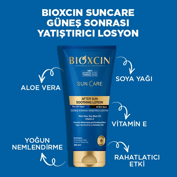 bioxcin güneş sonrası losyon içerik 2