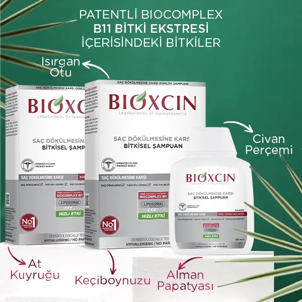 bioxcin klasik kuru normal saçlar için günlük şampuan