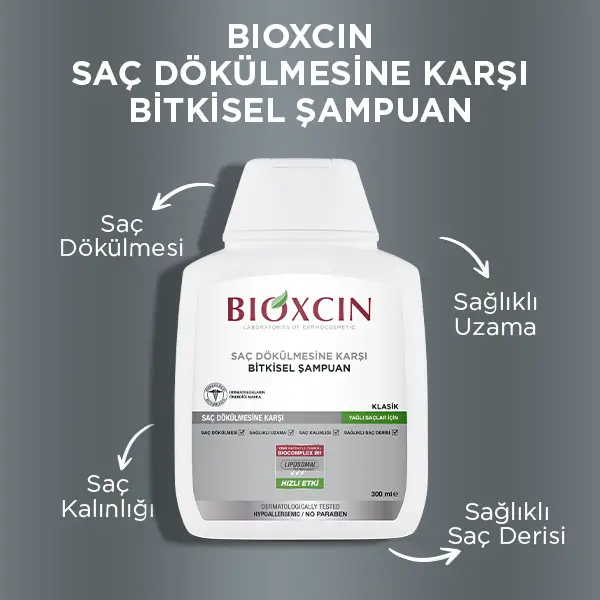 bioxcin klasik yağlı saçlar için günlük şampuan