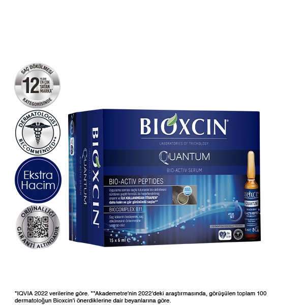 bioxcin quantum saç dökülmesine karşı serum