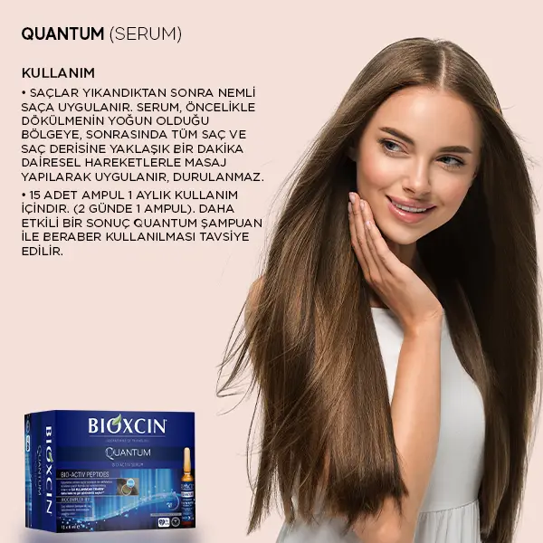 bioxcin quantum saç dökülmesi serumu