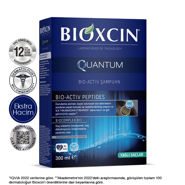 bioxcin quantum yağlı saçlar için saç dökülmesi şampuanı