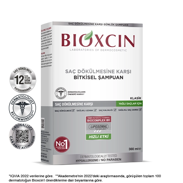 Bioxcin Klasik Yağlı Saçlar için Şampuan
