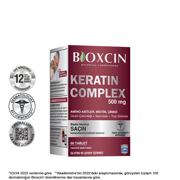 bioxcin keratin saç dökülmesi tableti