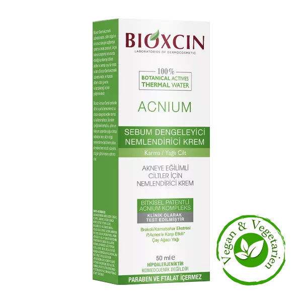 bioxcin acnium sebum dengeleyici nemlendirici krem