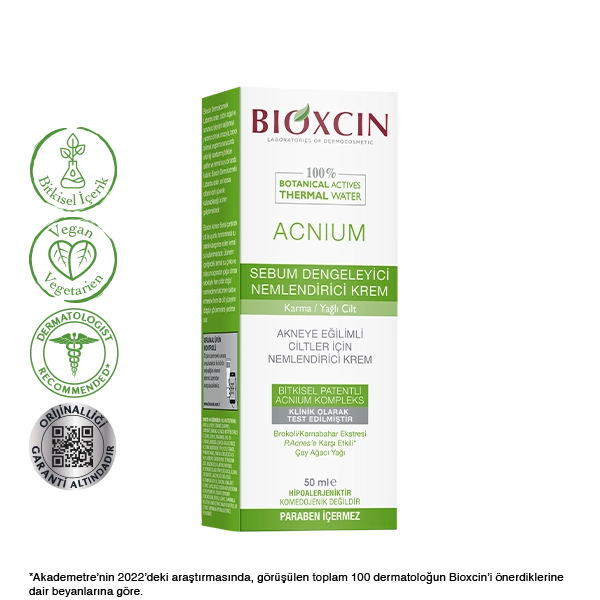 bioxcin acnium sebum dengeleyici nemlendirici krem