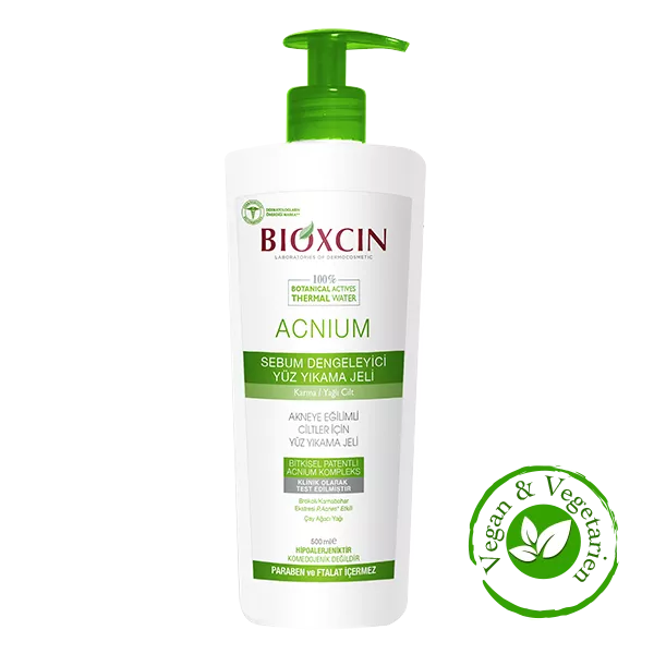 bioxcin acnium sebum dengeleyici yüz yıkama jeli