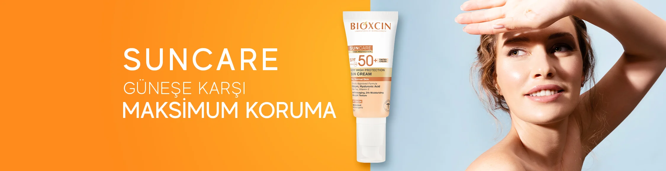 Normal ve Kuru Ciltler için Renkli Güneş Kremi 50+ SPF