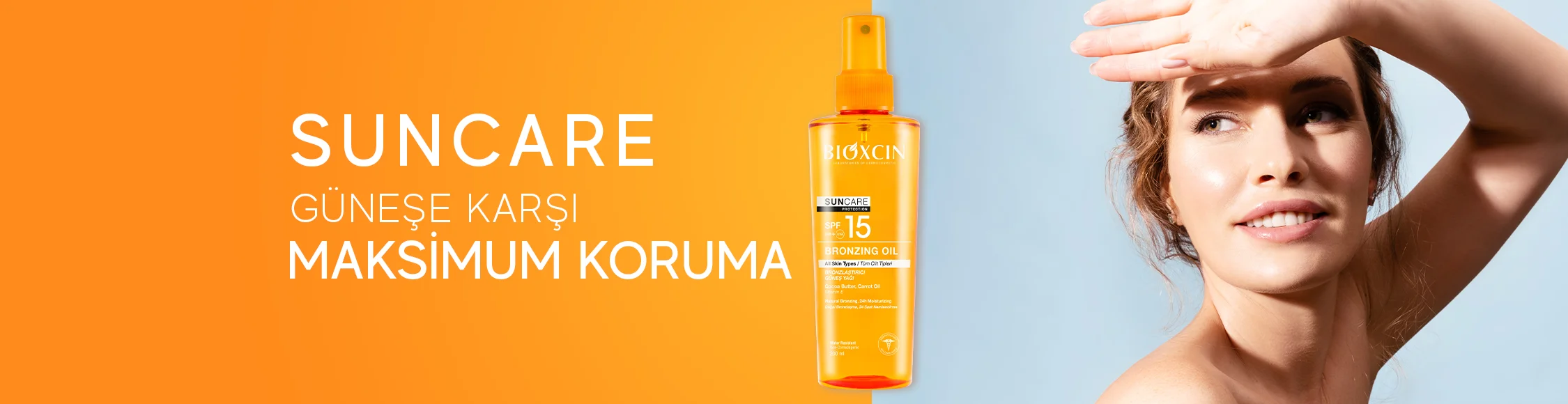Bronzlaştırıcı Yağ 15+ SPF