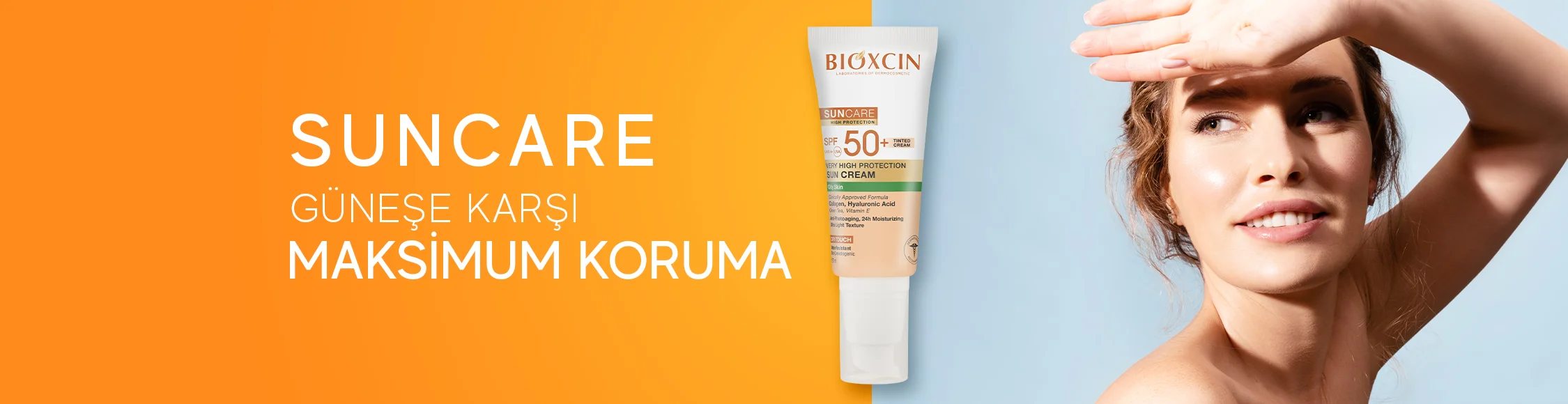 Yağlı Ciltler için Renkli Güneş Kremi 50+ SPF