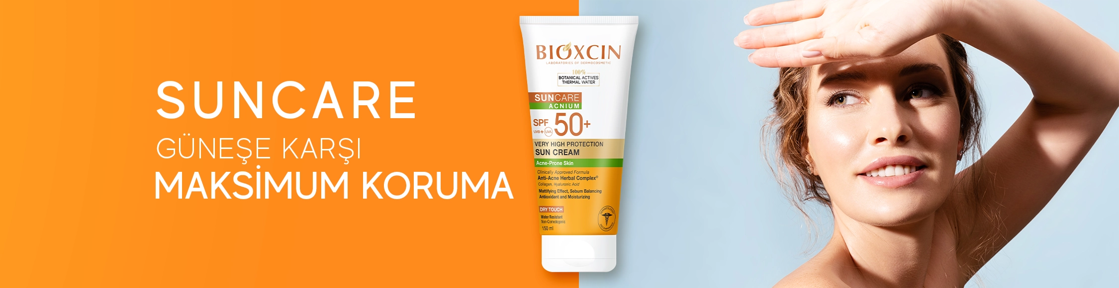 Akneye Eğilimli Ciltler için Güneş Kremi 50+ SPF - 150 ml